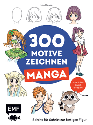 300 Motive zeichnen Manga klein